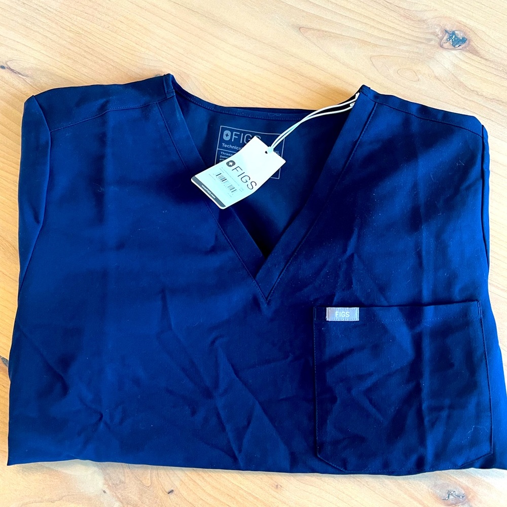 Women’s Navy Catarina - One - Pocket Scrub Top.